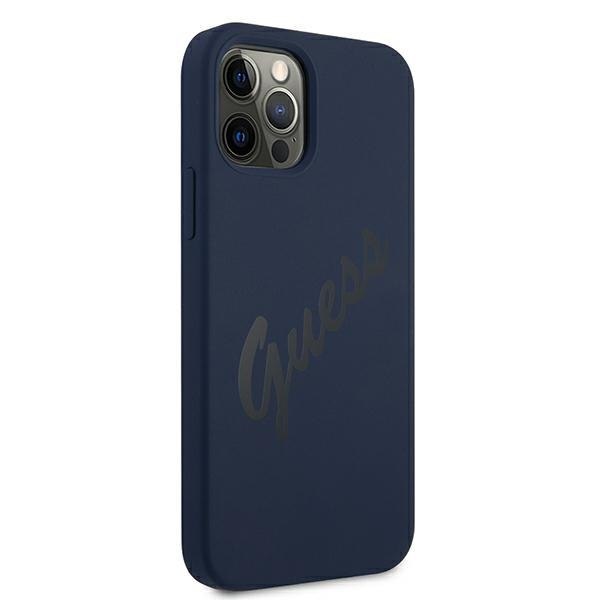 Guess GUHCP12LLSVSBL iPhone 12 Pro Max 6,7" niebieski/blue hardcase Script